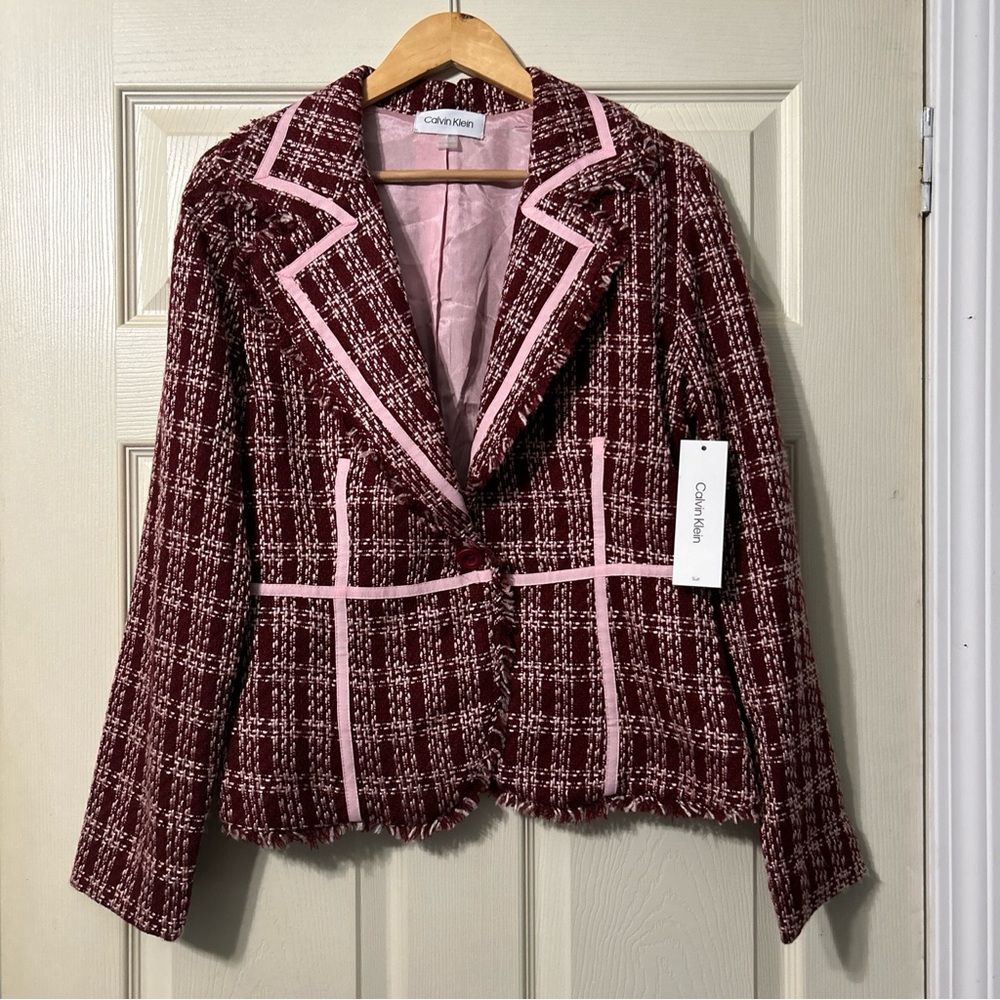 NWT Calvin Klein Women’s Tweed Blazer | Size 10